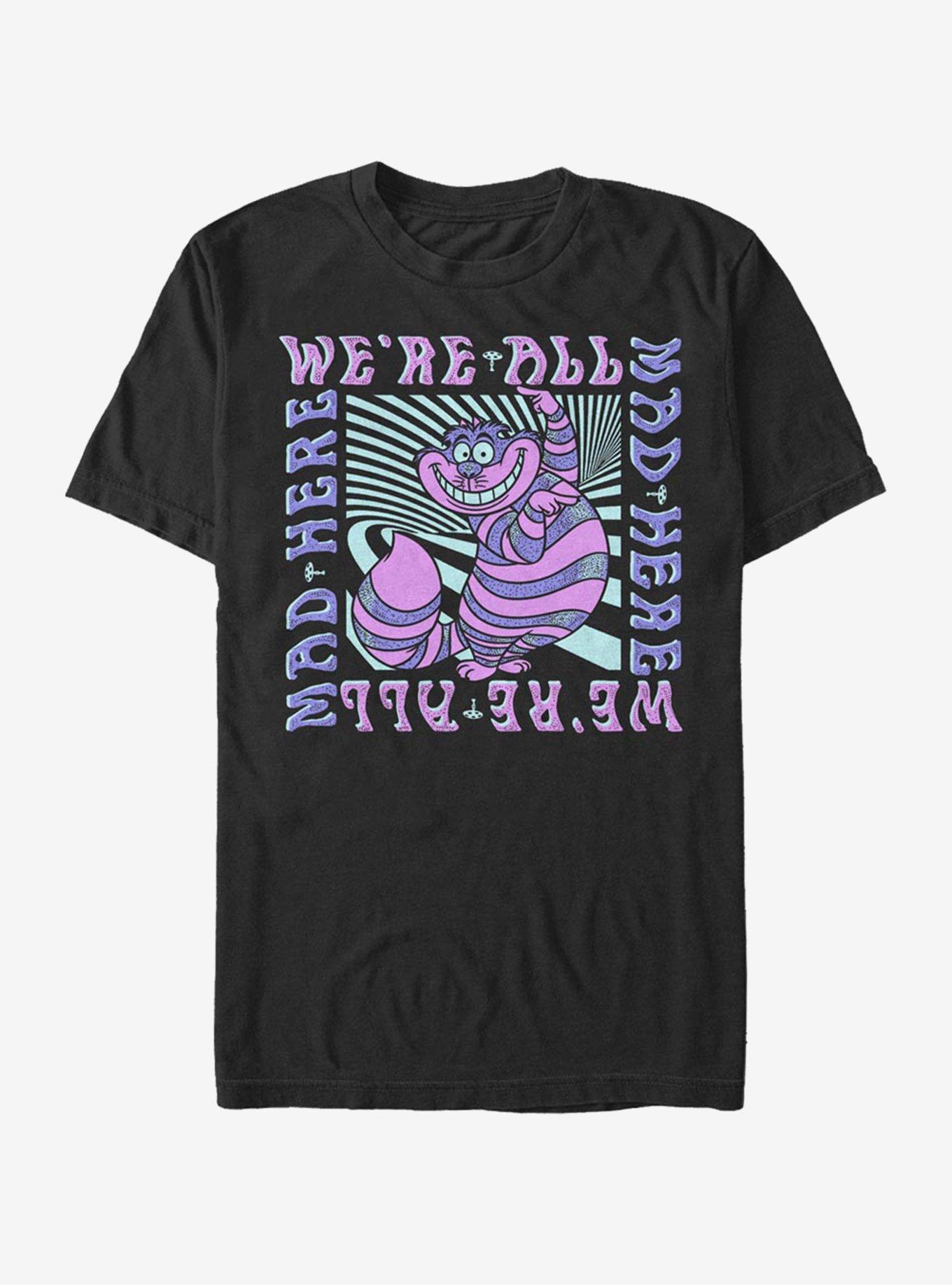 Disney Alice In Wonderland Mad Here Trip T-Shirt, BLACK, hi-res