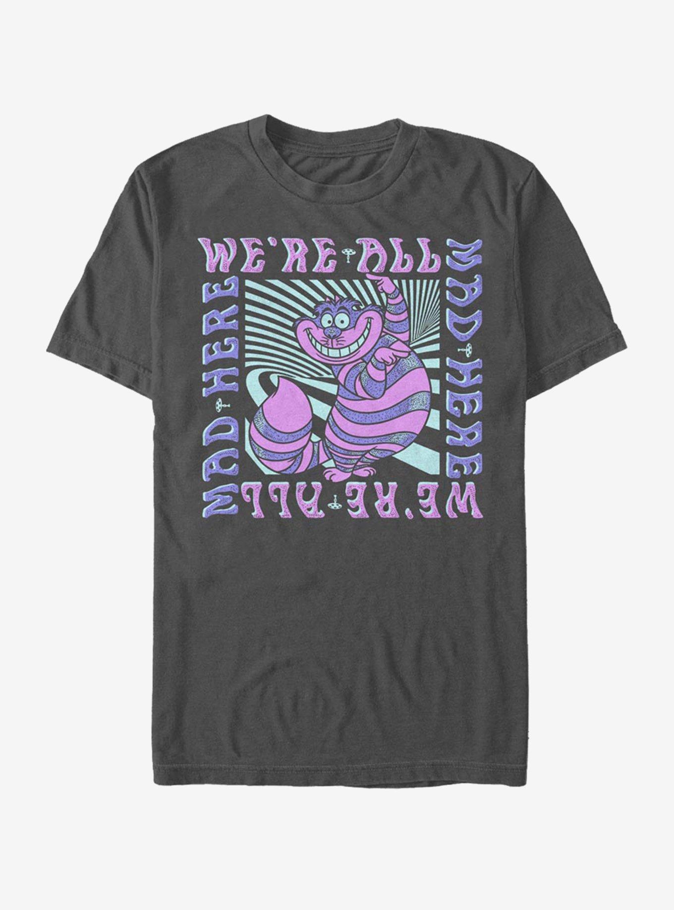 Disney Alice In Wonderland Mad Here Trip T-Shirt, CHARCOAL, hi-res