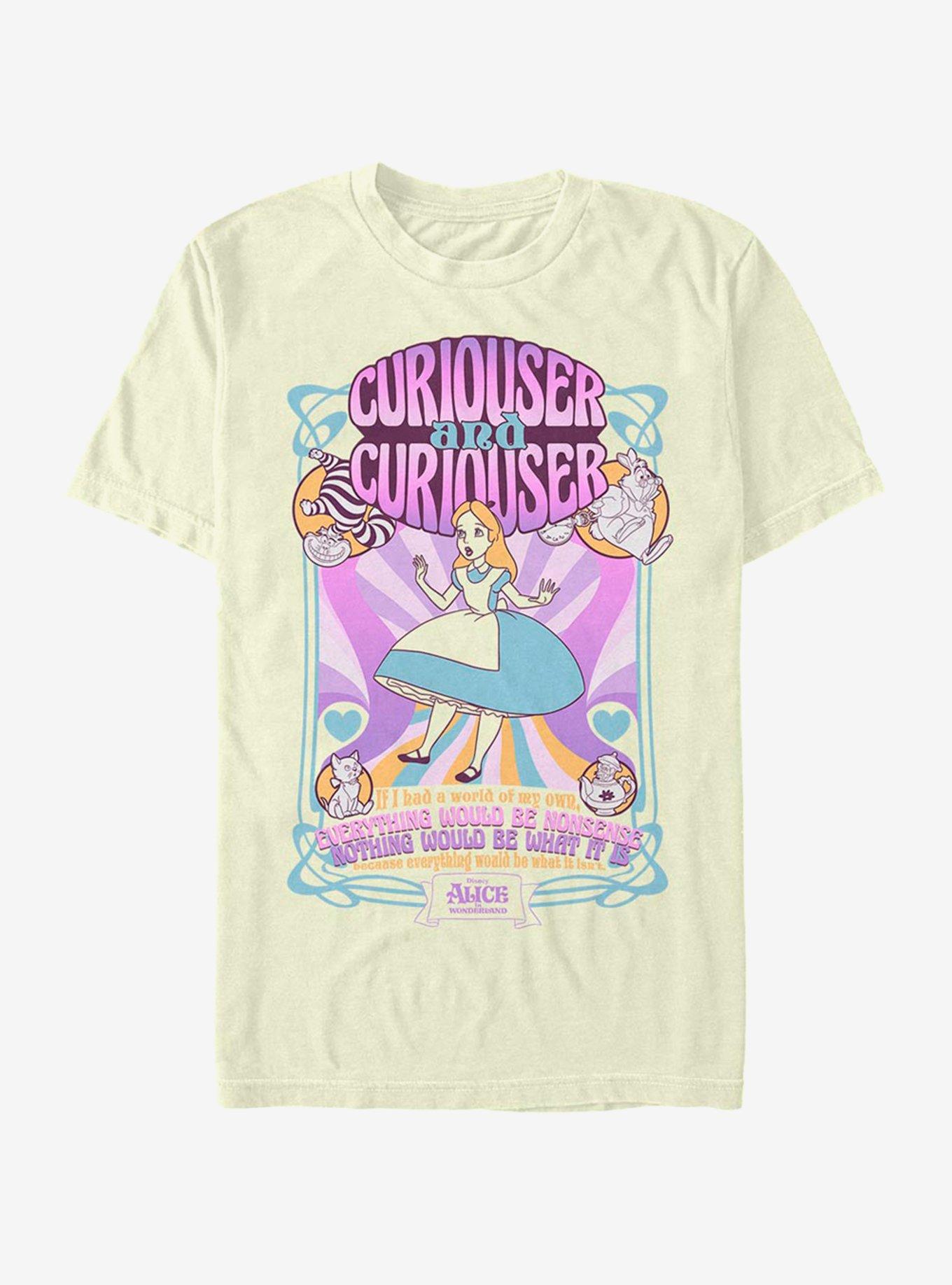 Disney Alice In Wonderland Psychedelic Nouveou T-Shirt, , hi-res