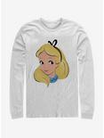 Disney Alice In Wonderland Big Face Long-Sleeve T-Shirt, WHITE, hi-res
