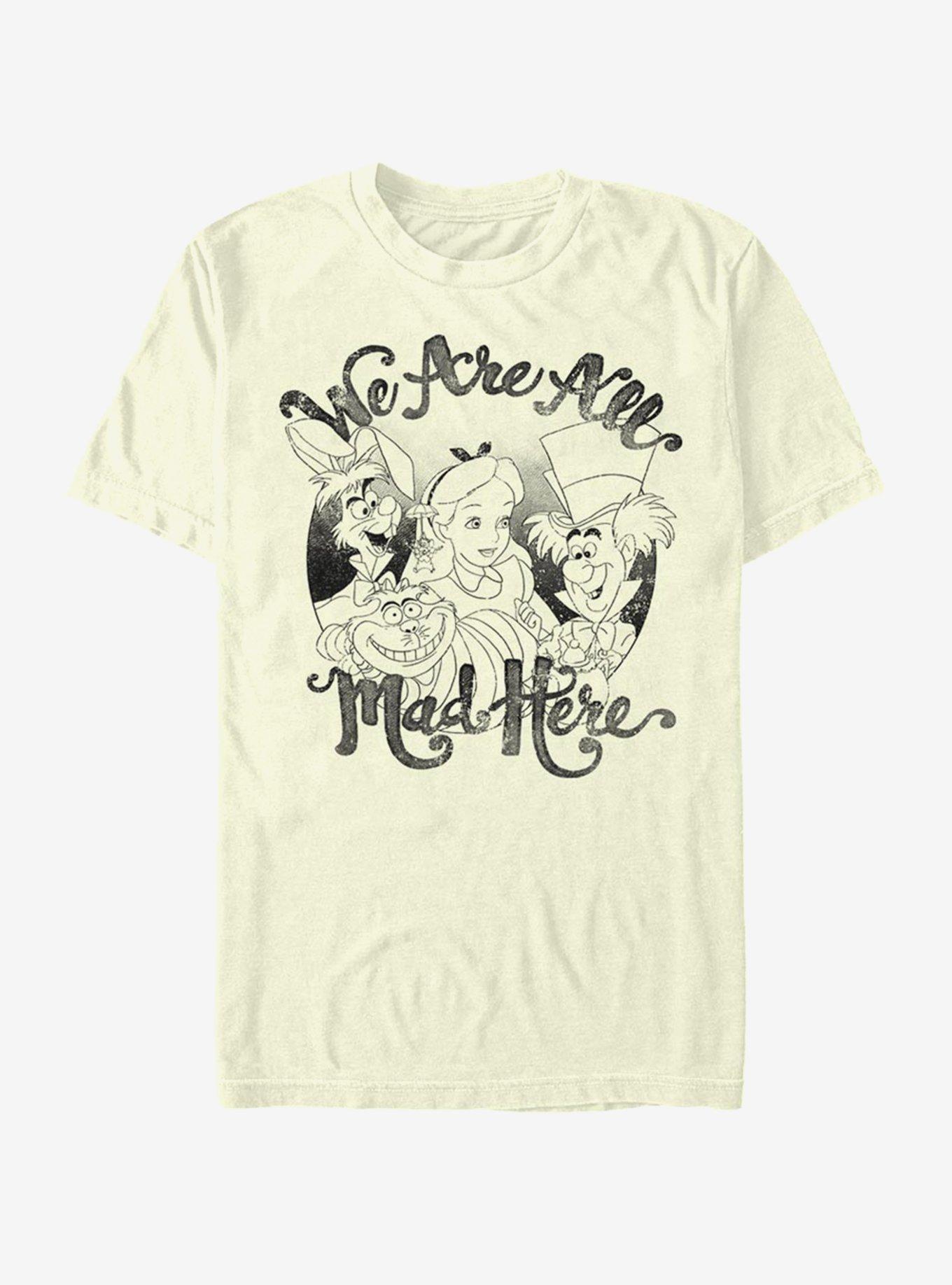 Disney Alice In Wonderland All Mad Here T-Shirt, NATURAL, hi-res