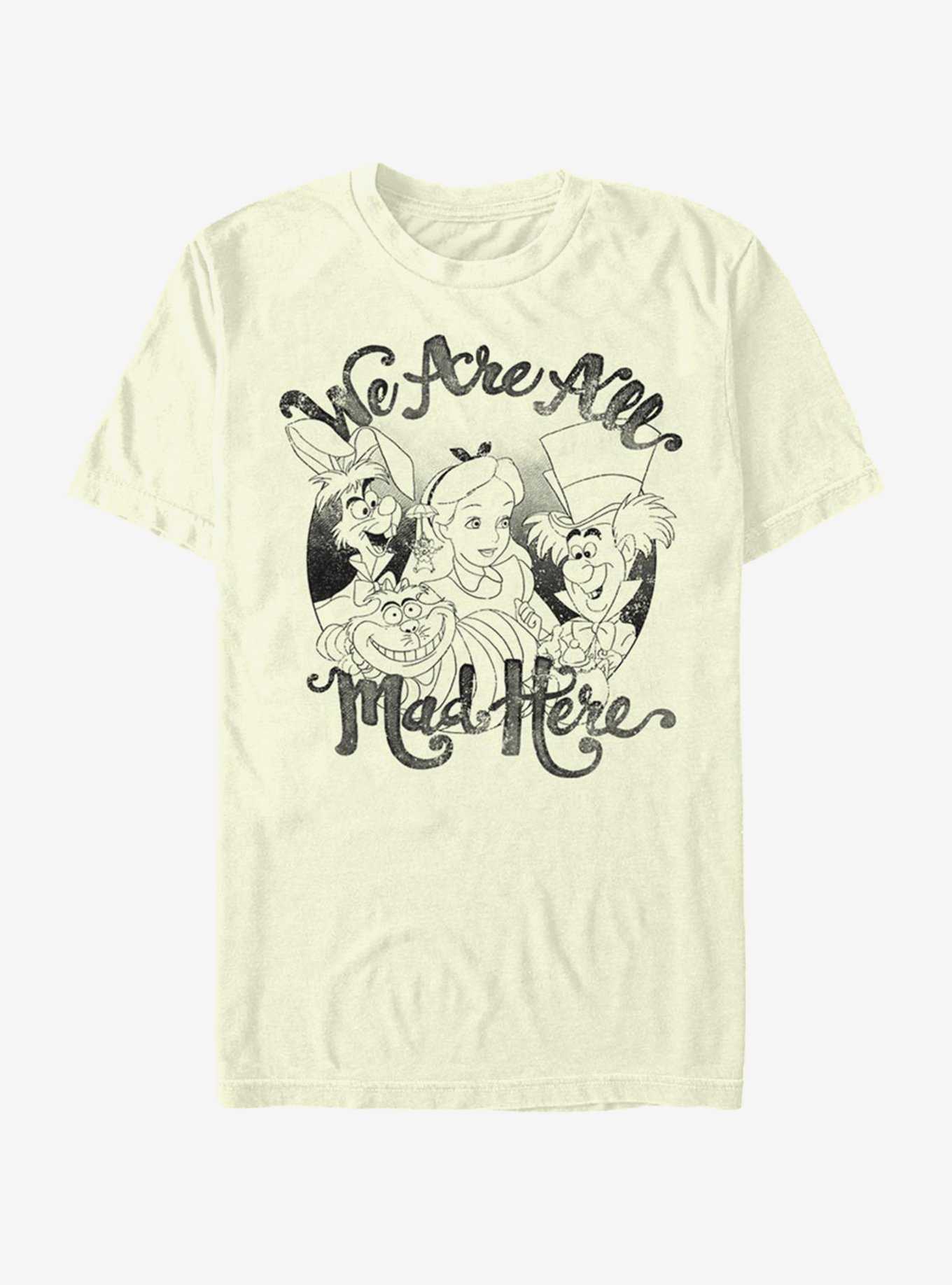 Disney Alice In Wonderland All Mad Here T-Shirt, , hi-res