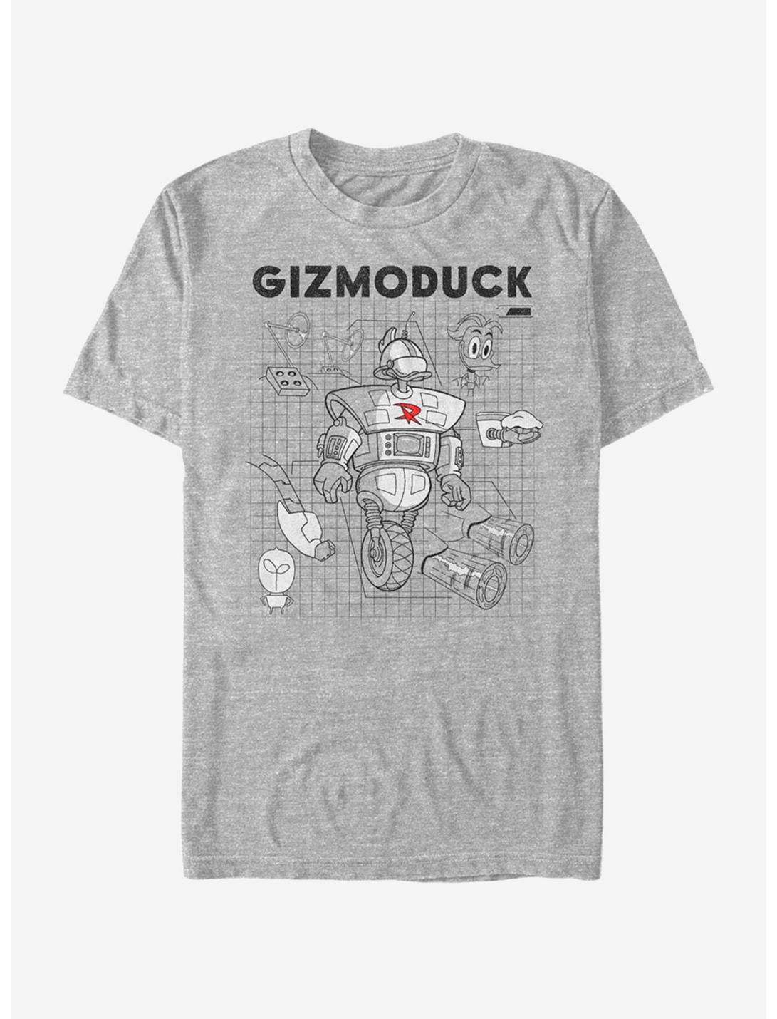 Disney Ducktales Gizomoduck Schematic T-Shirt, ATH HTR, hi-res