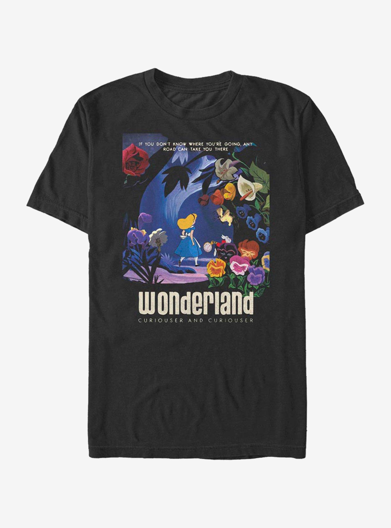 Disney Alice In Wonderland Curiouser T-Shirt, BLACK, hi-res