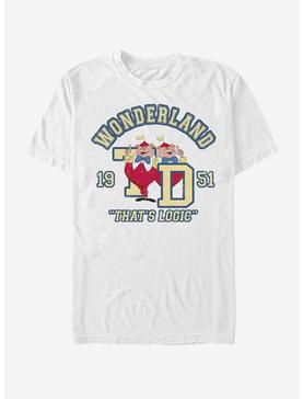 Disney Alice In Wonderland Tweedle Collegiate T-Shirt, WHITE, hi-res