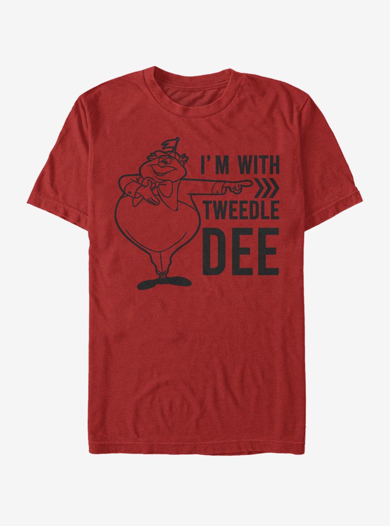 Disney Alice In Wonderland I'm With Tweedle Dee T-Shirt, RED, hi-res