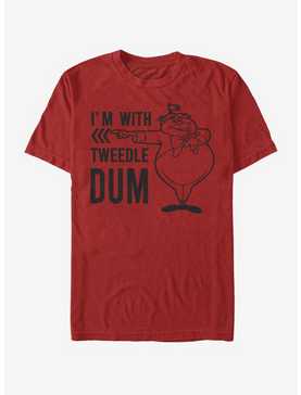 Disney Alice In Wonderland I'm With Tweedle Dum T-Shirt, , hi-res