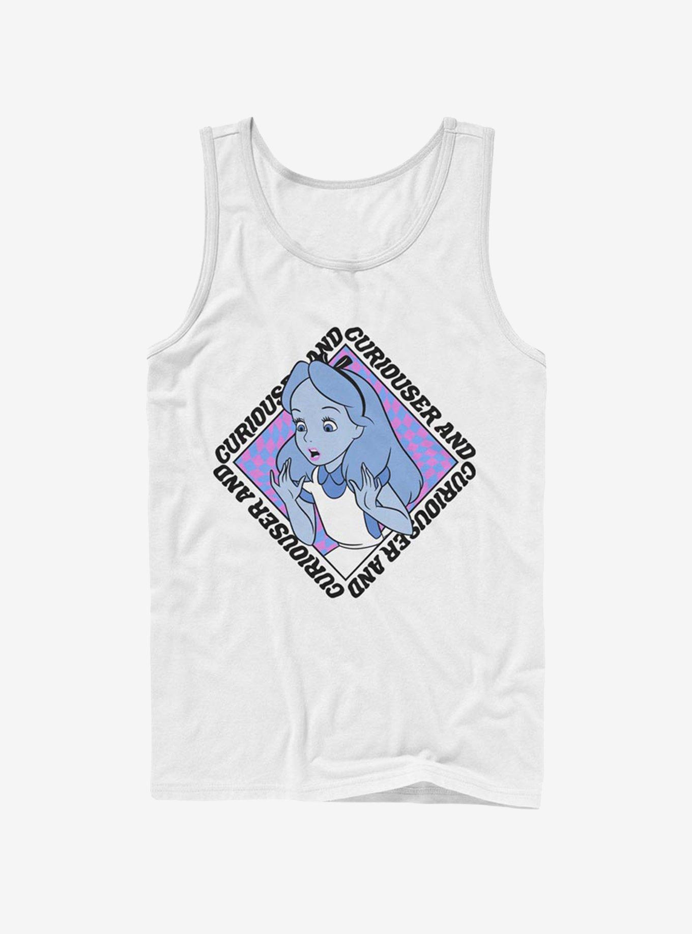 Disney Alice In Wonderland Alice Face Tank, WHITE, hi-res