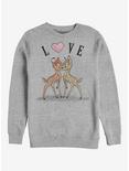 Disney Bambi Love Crew Sweatshirt, ATH HTR, hi-res