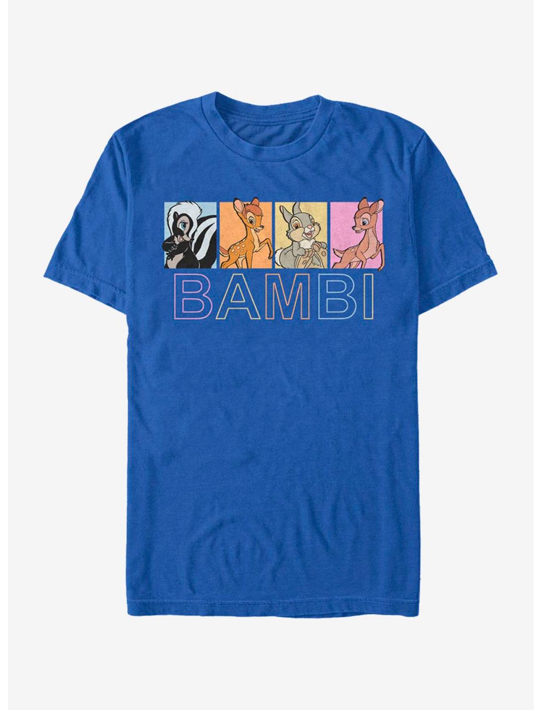 Disney Bambi Characters Box Up T-Shirt, ROYAL, hi-res