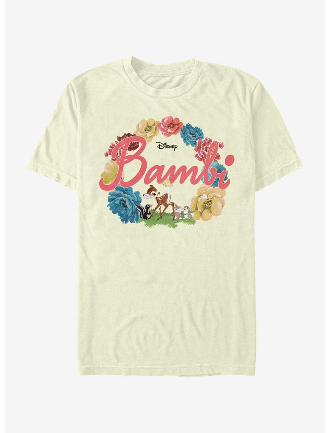 Disney Bambi Flowers T-Shirt, NATURAL, hi-res
