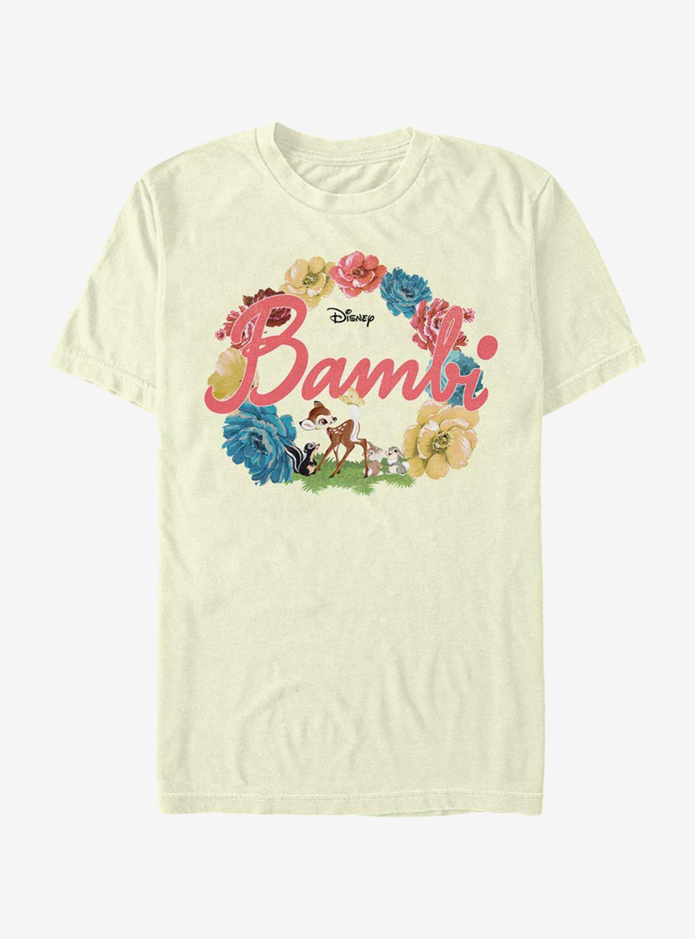 Disney Bambi Flowers T-Shirt, NATURAL, hi-res