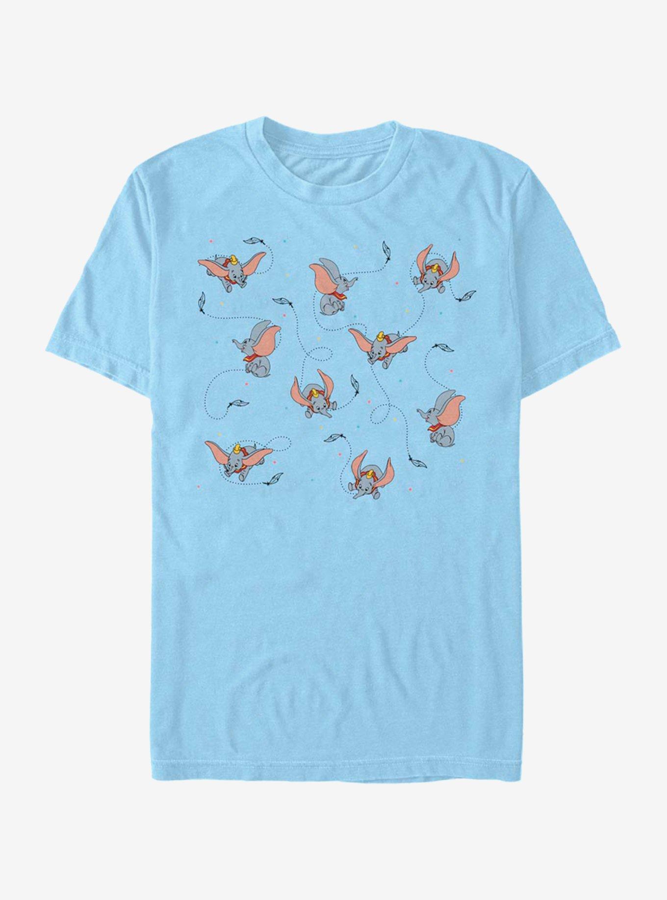 Disney Dumbo Ditsy Dumbo T-Shirt, LT BLUE, hi-res