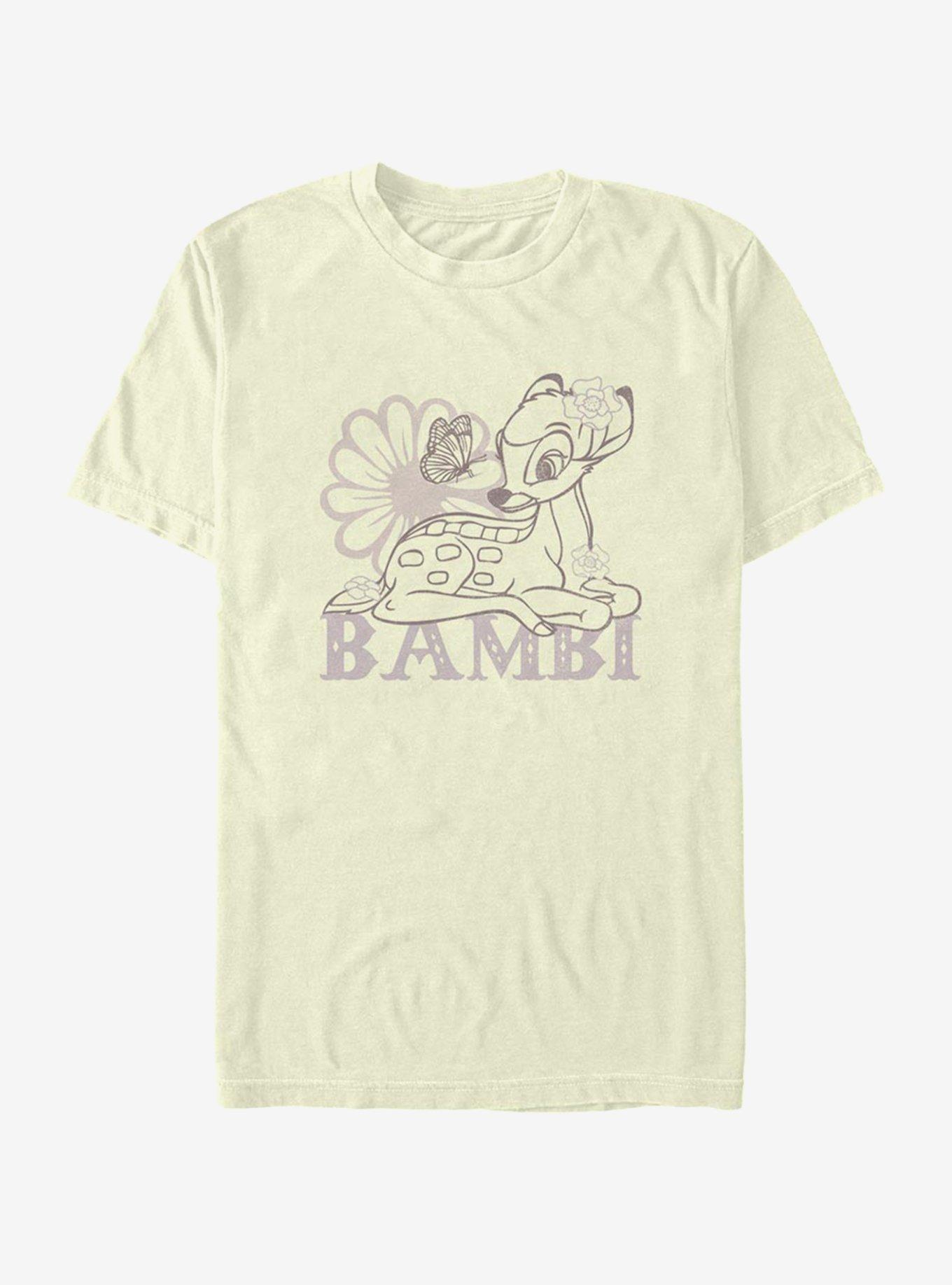 Disney Bambi Simple Flowers T-Shirt, NATURAL, hi-res