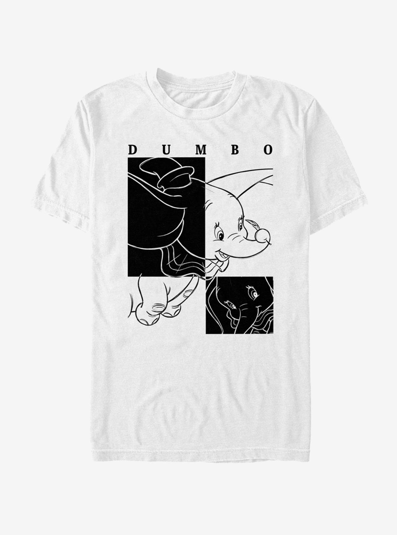 Disney Dumbo Contrast T-Shirt, WHITE, hi-res