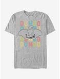 Disney Dumbo Stacked Logo Face T-Shirt, ATH HTR, hi-res