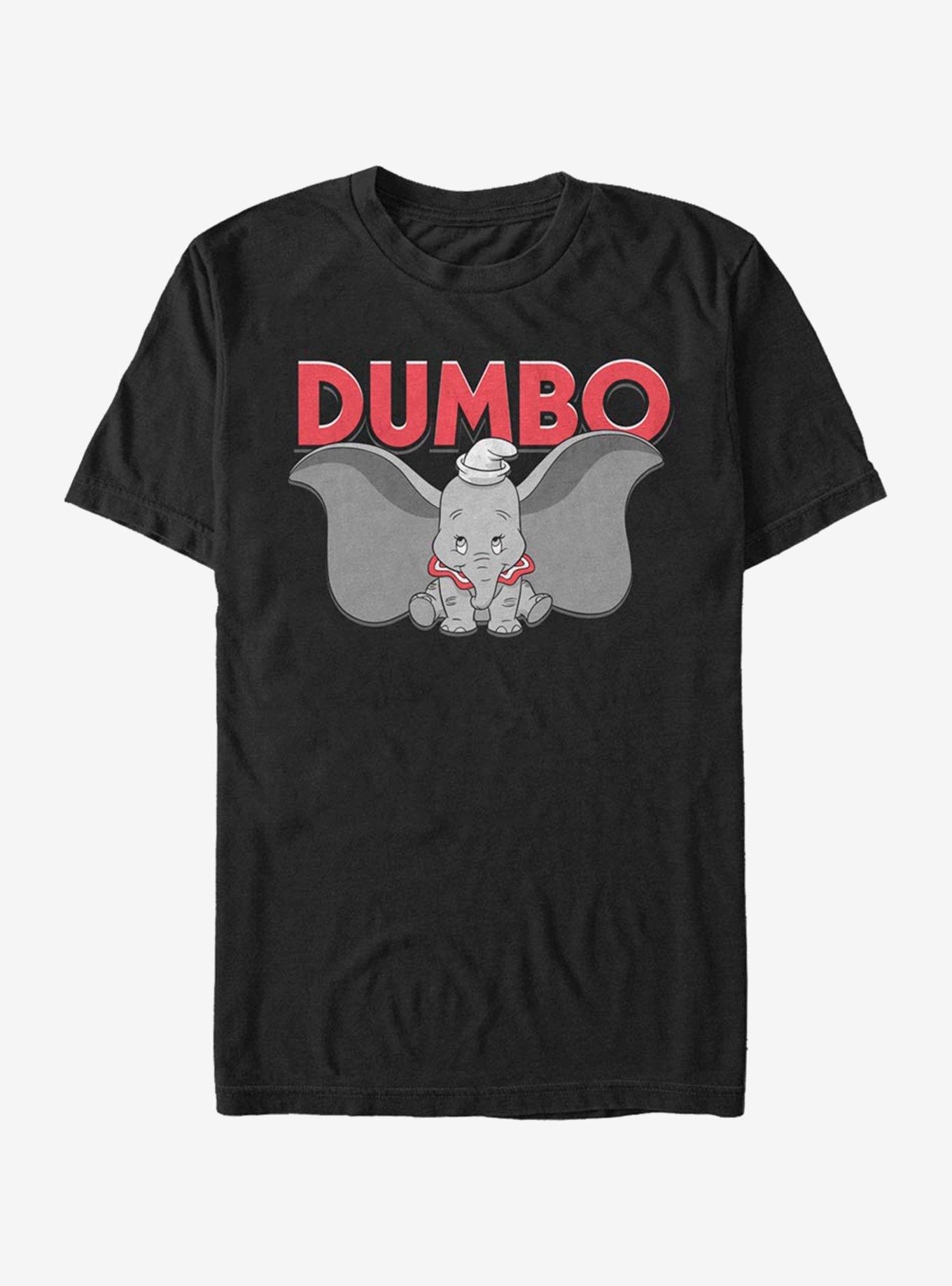 Disney Dumbo Bold Logo T-Shirt, BLACK, hi-res