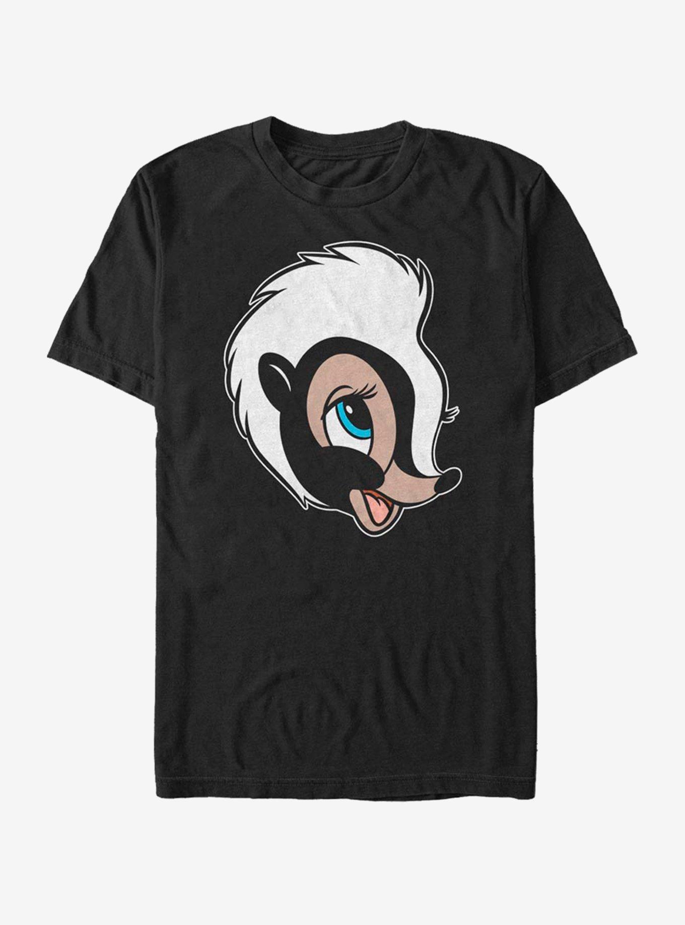 Disney Bambi Flower Big Face T-Shirt, BLACK, hi-res