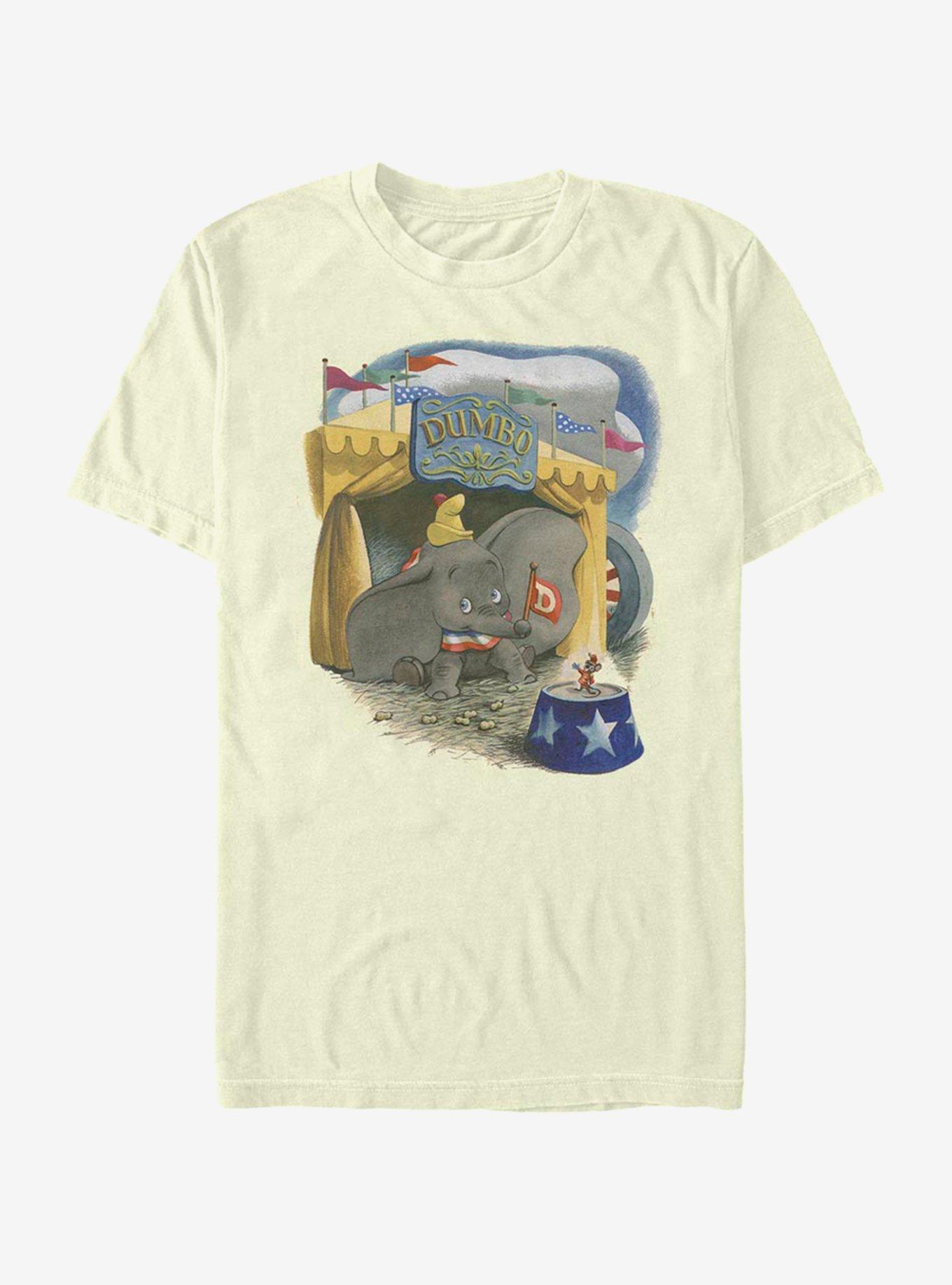 Disney Dumbo Illustrated Elephant T-Shirt, NATURAL, hi-res