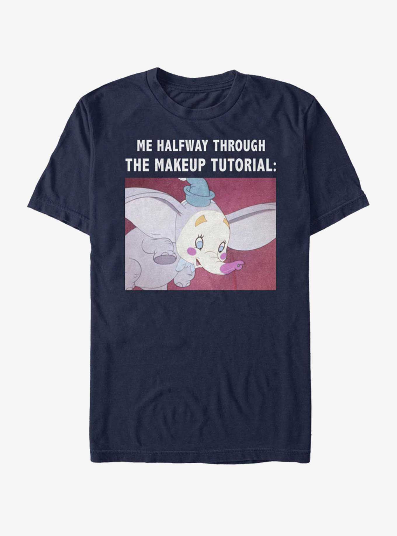 Disney Dumbo Makeup Meme T-Shirt, , hi-res