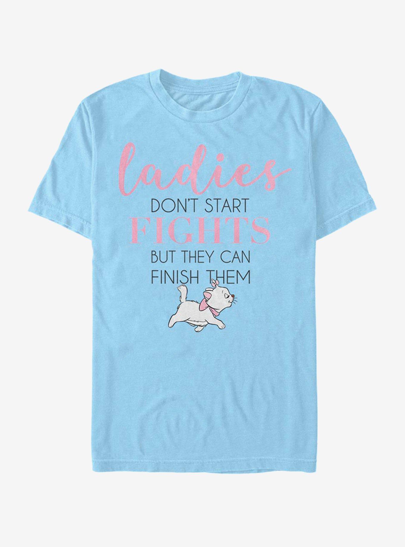 Disney The Aristocats Marie Ladies Finish Fights T-Shirt, LT BLUE, hi-res