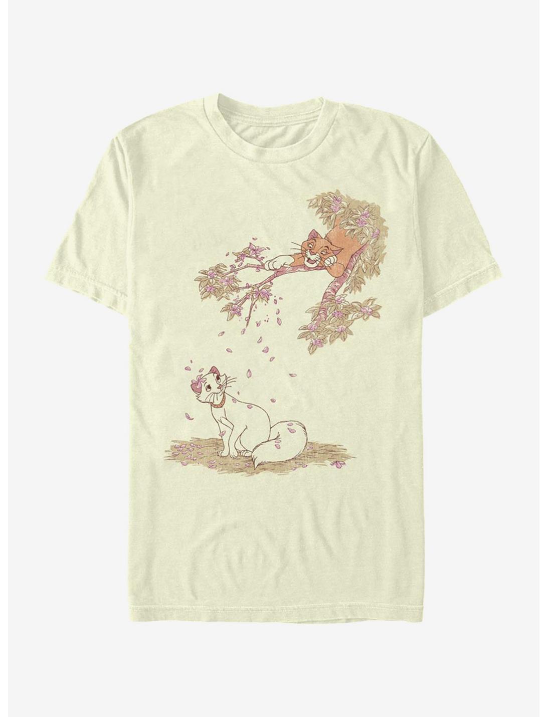 Disney The Aristocats Raining Petals T-Shirt, NATURAL, hi-res