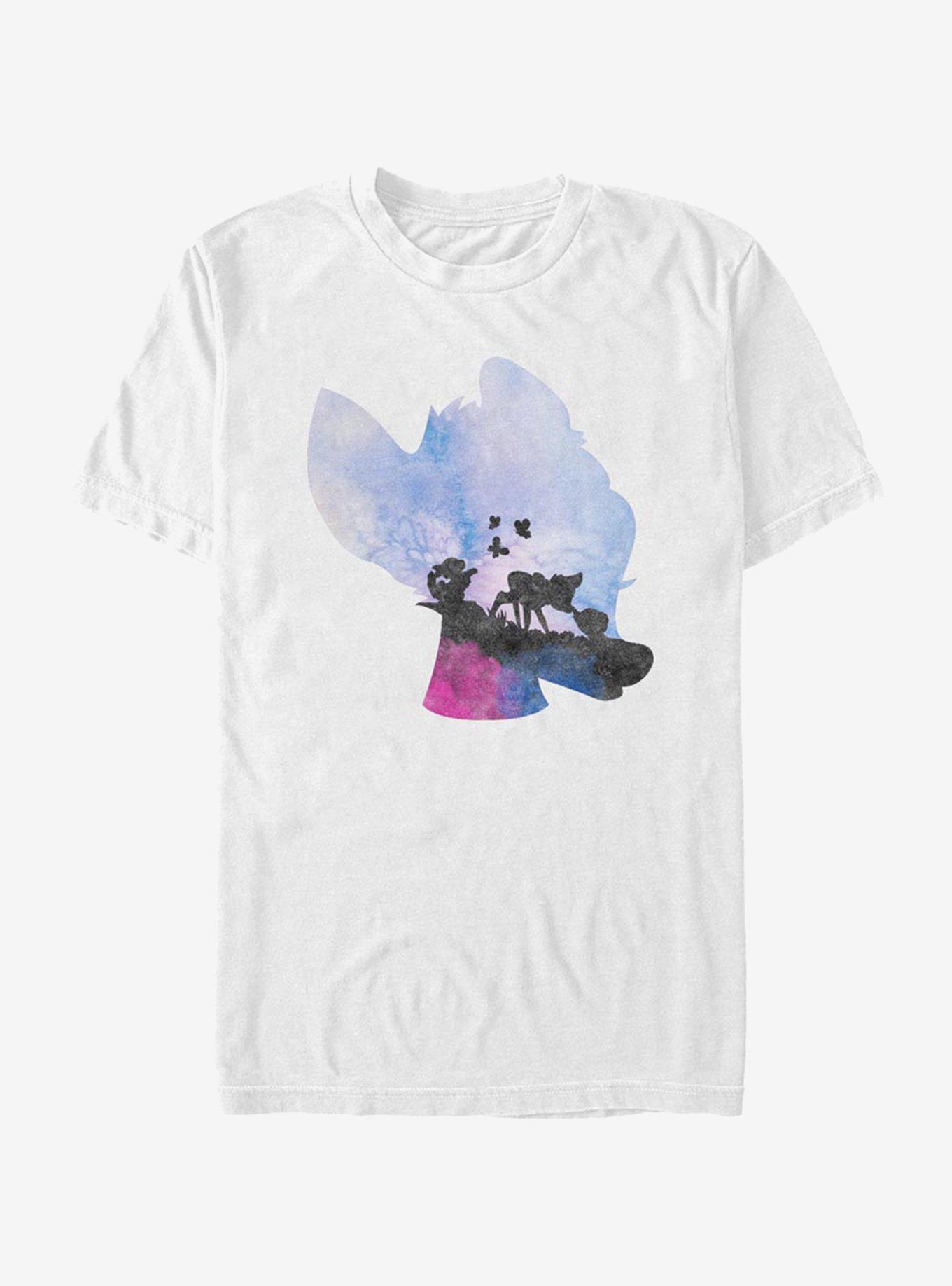 Disney Bambi Watercolor Bambi T-Shirt, WHITE, hi-res