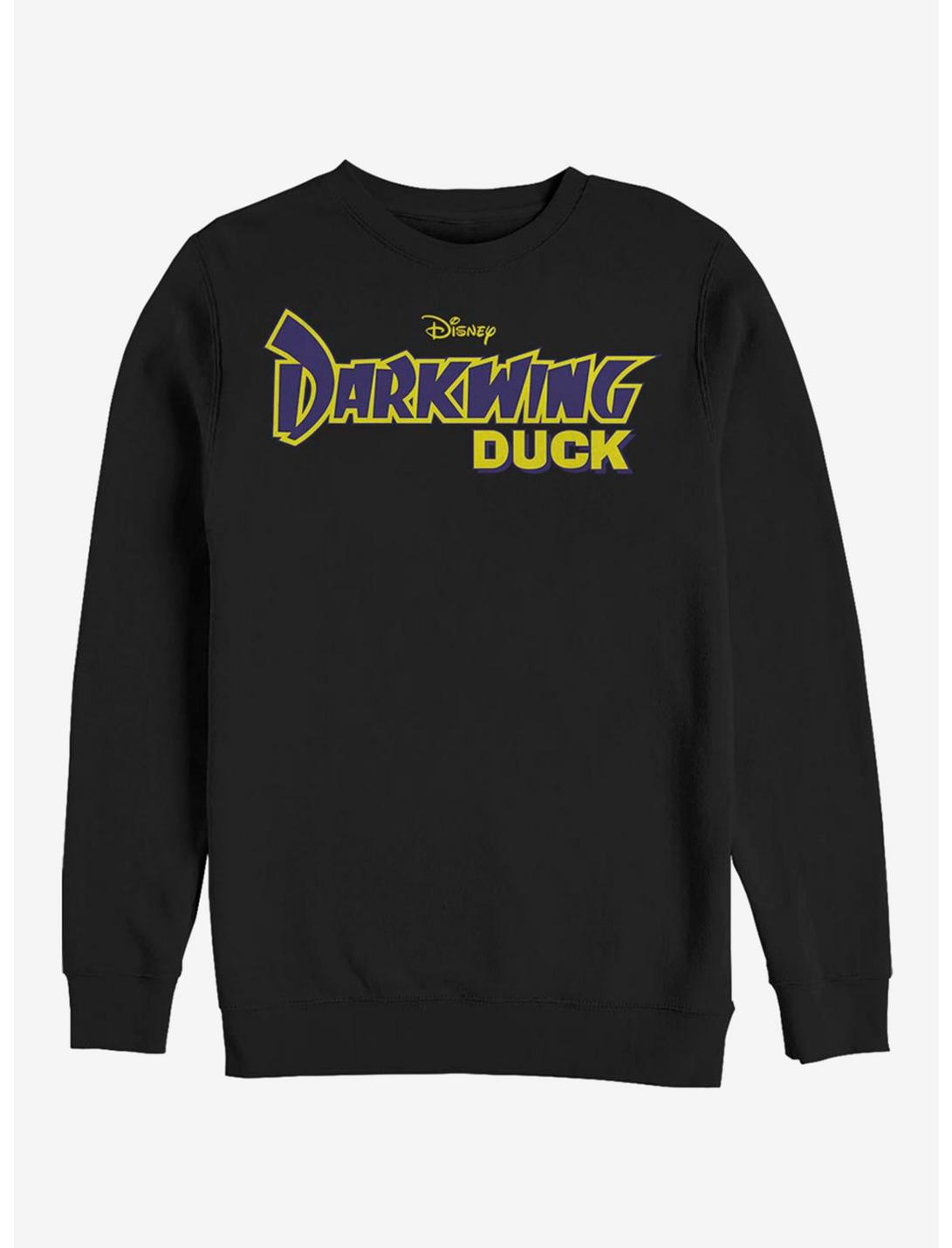 Disney Darkwing Duck Logo Crew Sweatshirt, BLACK, hi-res