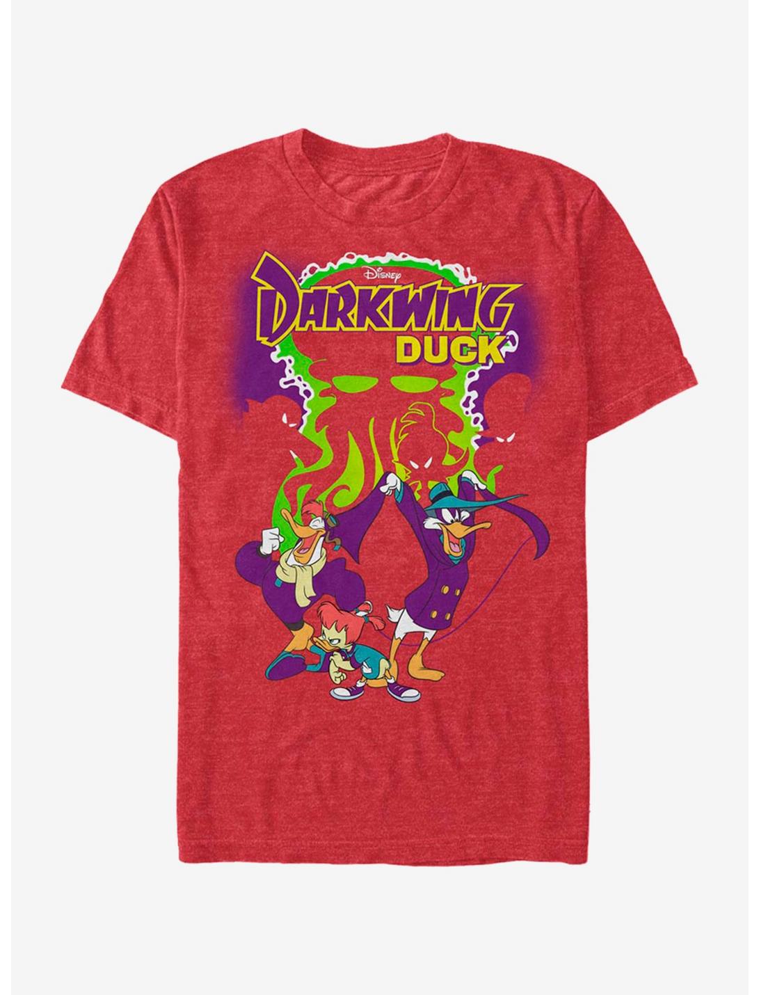 Disney Darkwing Duck Dangerous T-Shirt, RED HTR, hi-res