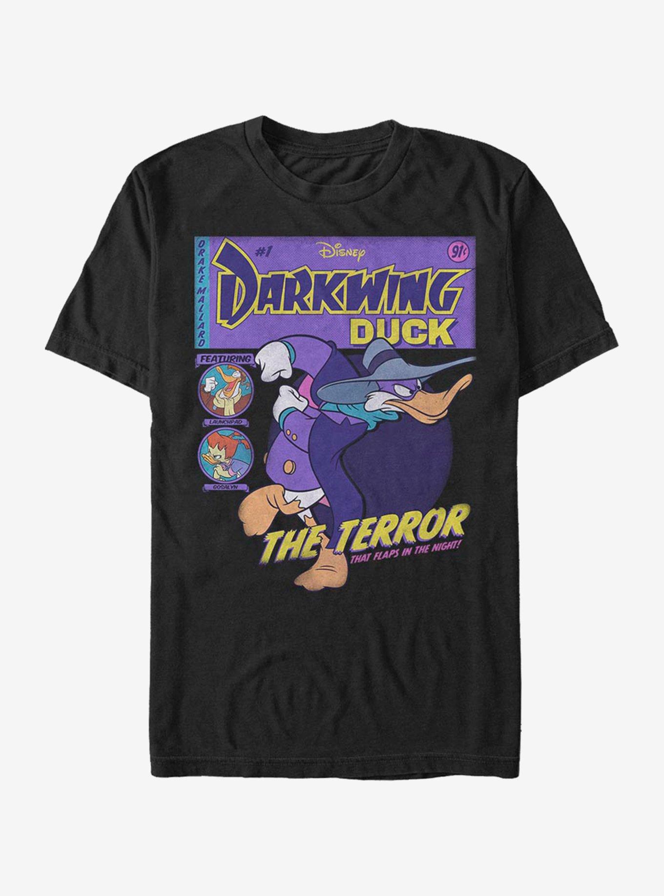 Disney Darkwing Duck Comic T-Shirt - BLACK