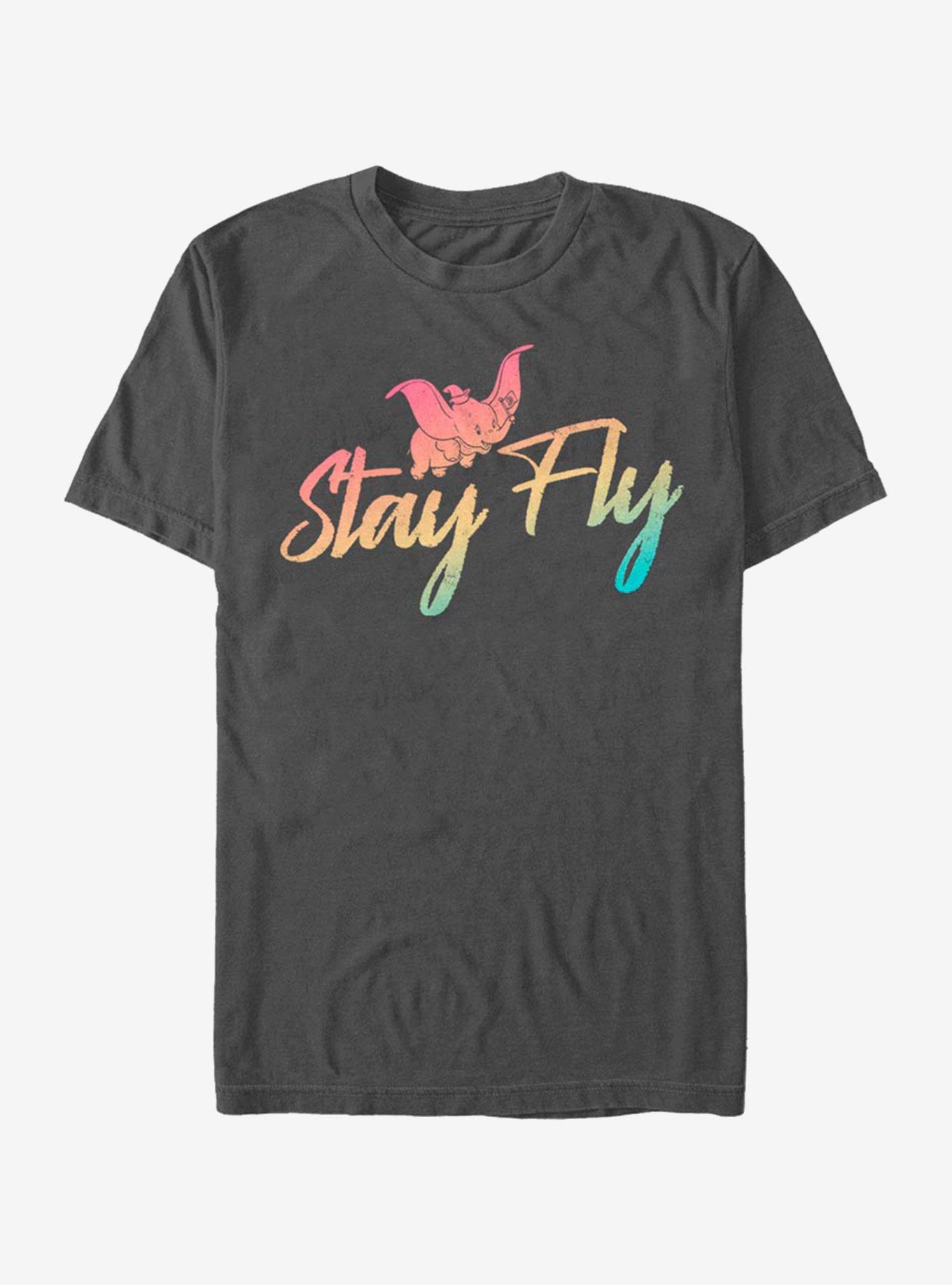 Disney Dumbo Stay Fly T-Shirt, CHARCOAL, hi-res