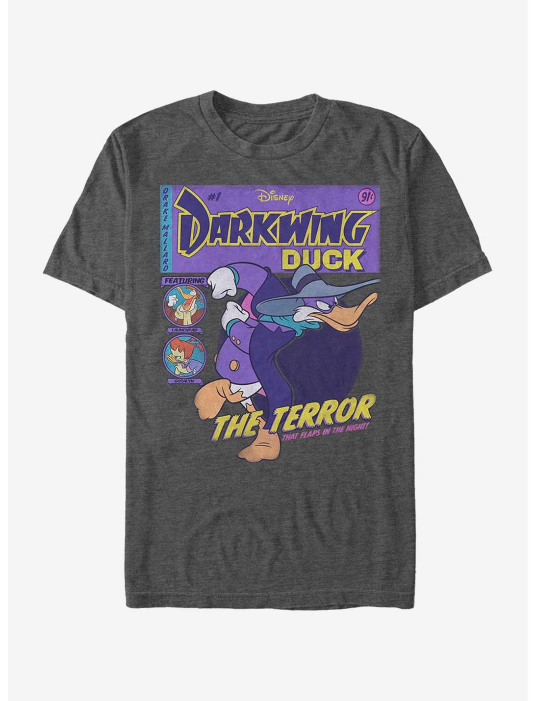Disney Darkwing Duck Comic T-Shirt, CHAR HTR, hi-res