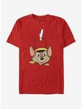 Disney Dumbo Timothy Big Face T-Shirt, RED, hi-res