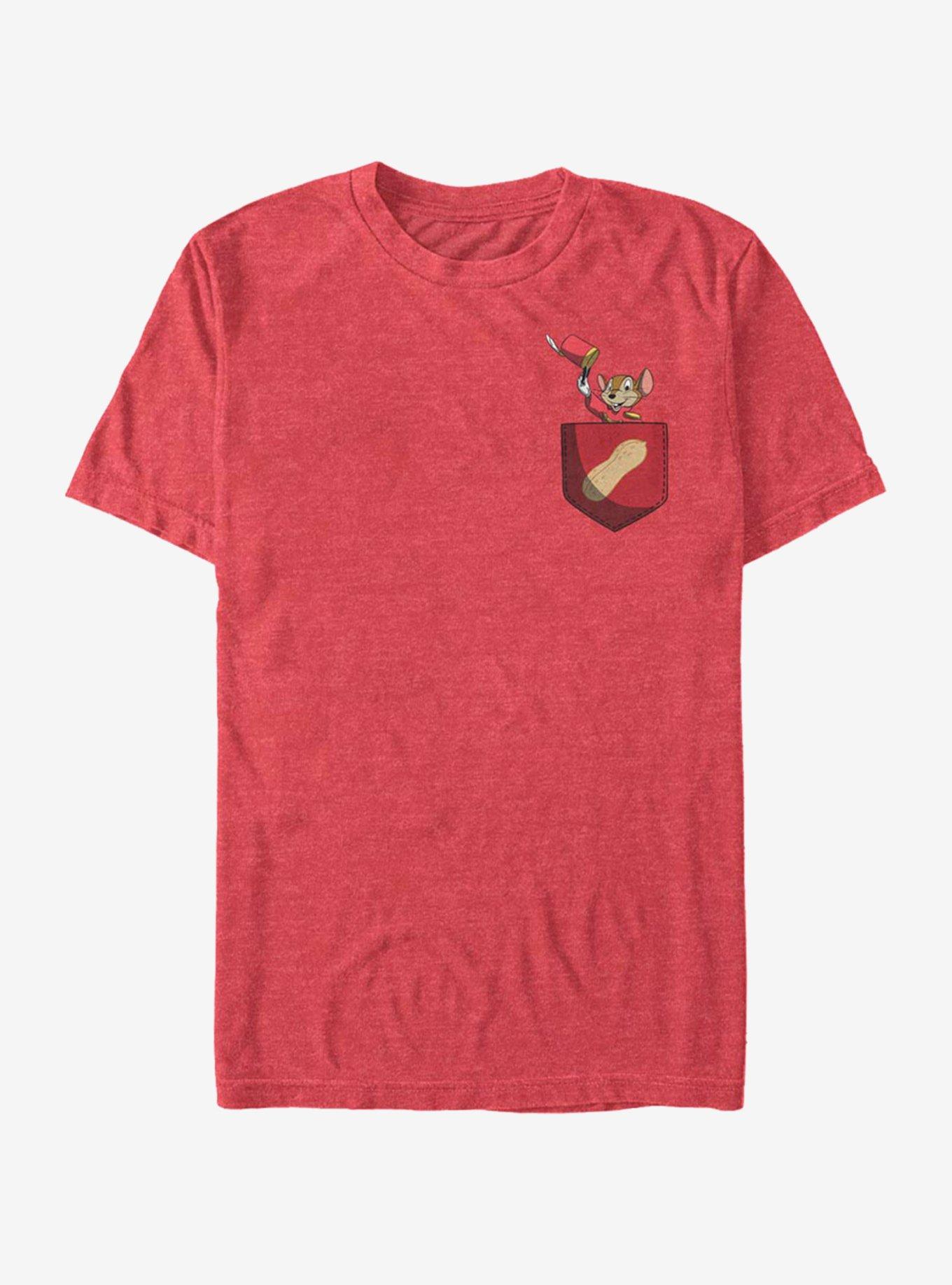 Disney Dumbo Timothy Pocket T-Shirt, RED HTR, hi-res