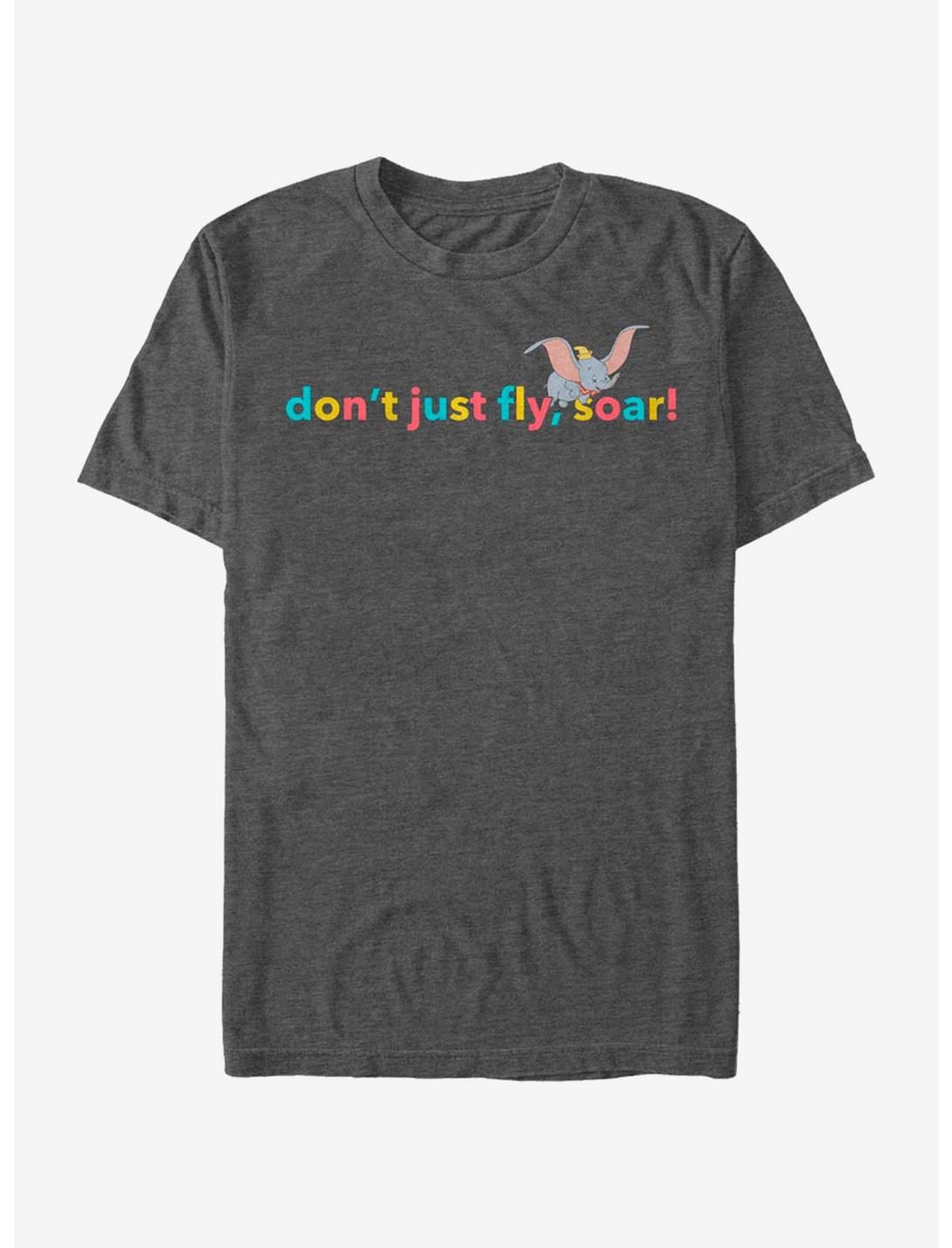 Disney Dumbo Color Fly T-Shirt, CHAR HTR, hi-res