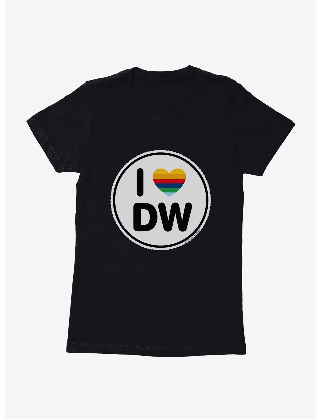 Doctor Who Thirteenth Doctor I Love DW Badge Womens T-Shirt, , hi-res