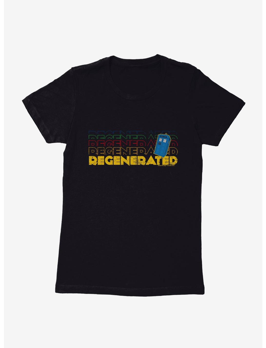 Doctor Who Thirteenth Doctor Regenerated Stack Womens T-Shirt, BLACK, hi-res