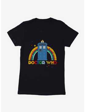 Doctor Who Thirteenth Doctor TARDIS Distressed Rainbow Womens T-Shirt, , hi-res