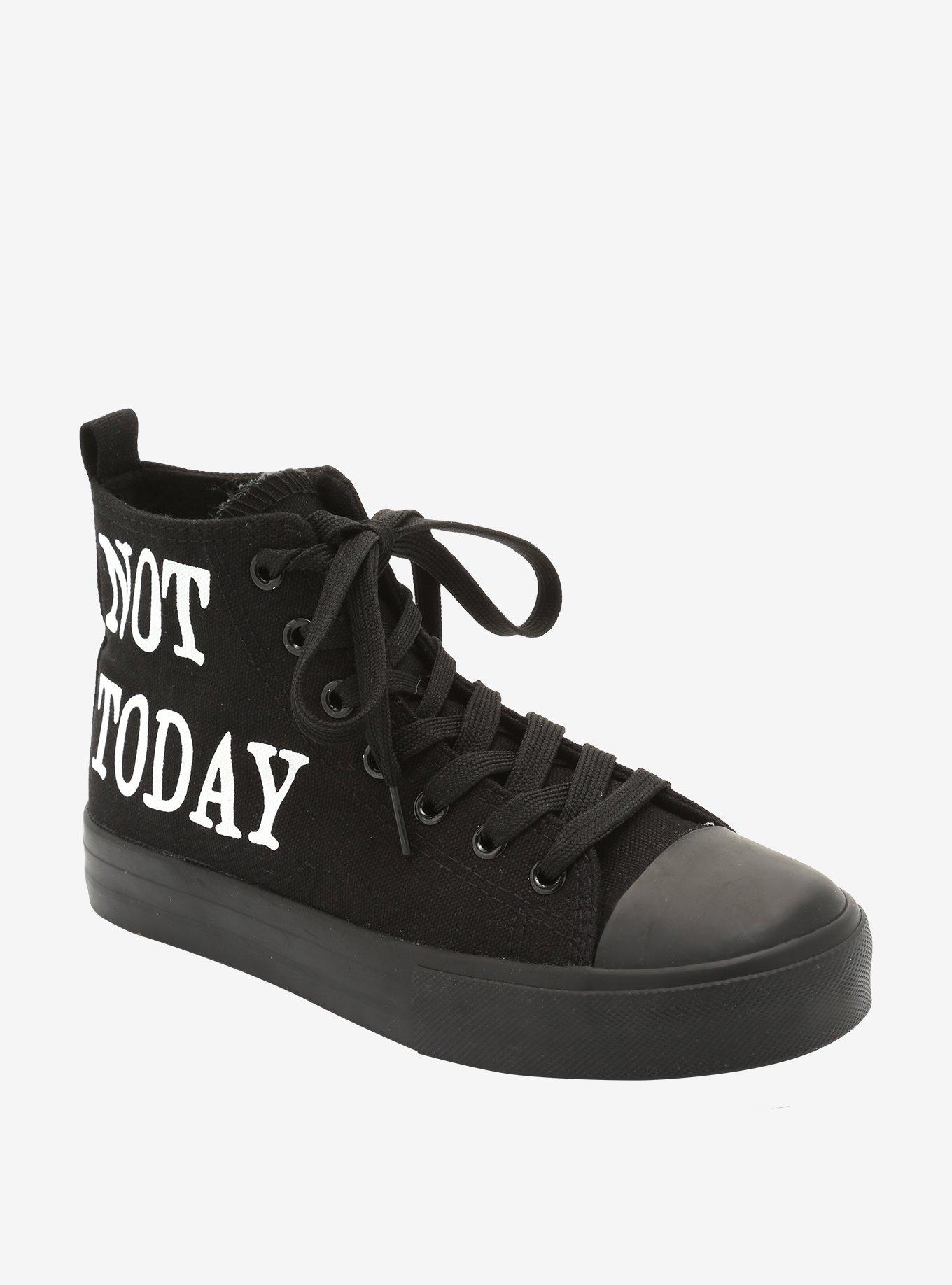 Not Today Hi-Top Sneakers, BLACK, hi-res