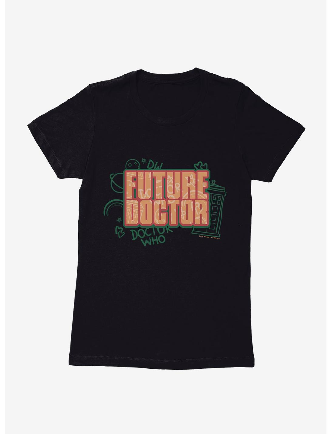 Doctor Who Thirteenth Doctor Future Doctor Graffiti Womens T-Shirt, BLACK, hi-res
