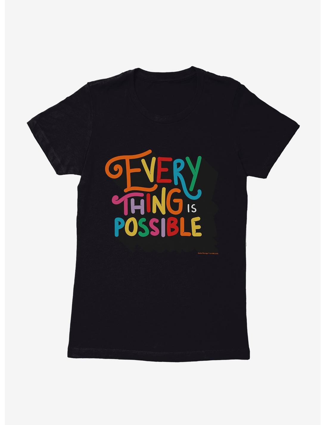 Doctor Who Thirteenth Doctor Everything Is Possible Womens T-Shirt, BLACK, hi-res