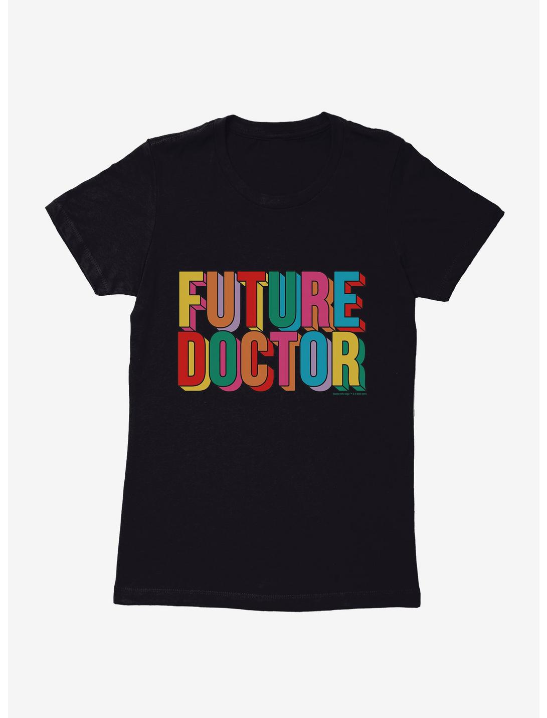 Doctor Who Thirteenth Doctor Future Doctor Womens T-Shirt, BLACK, hi-res