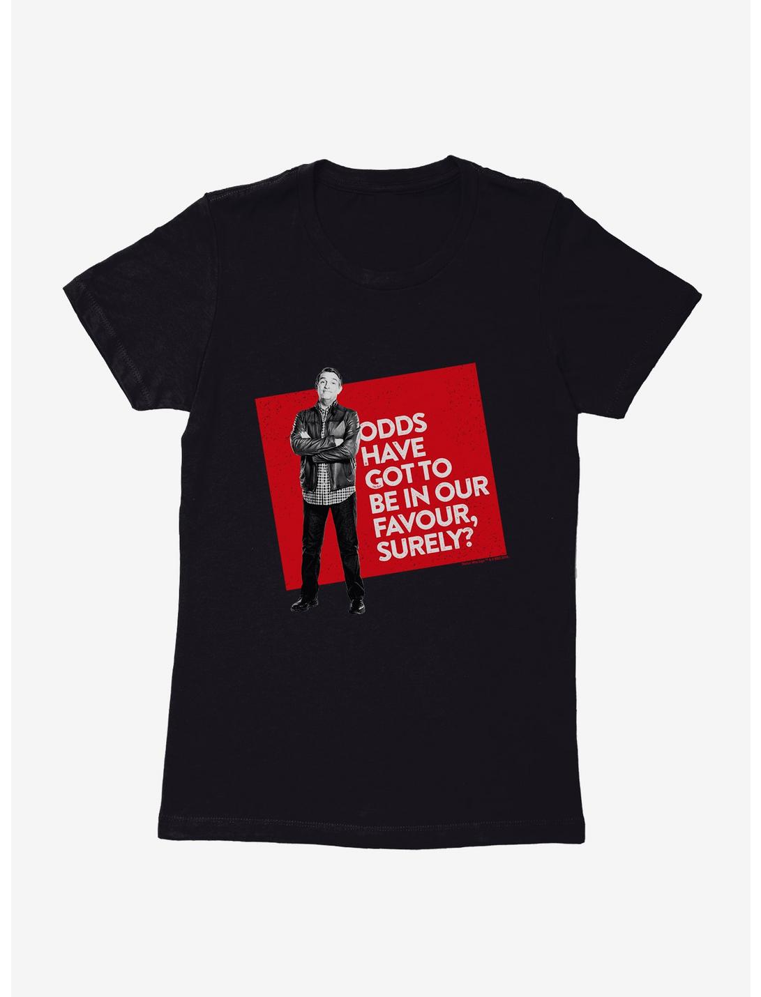 Doctor Who Thirteenth Doctor Graham Odds In Your Favor Womens T-Shirt, BLACK, hi-res
