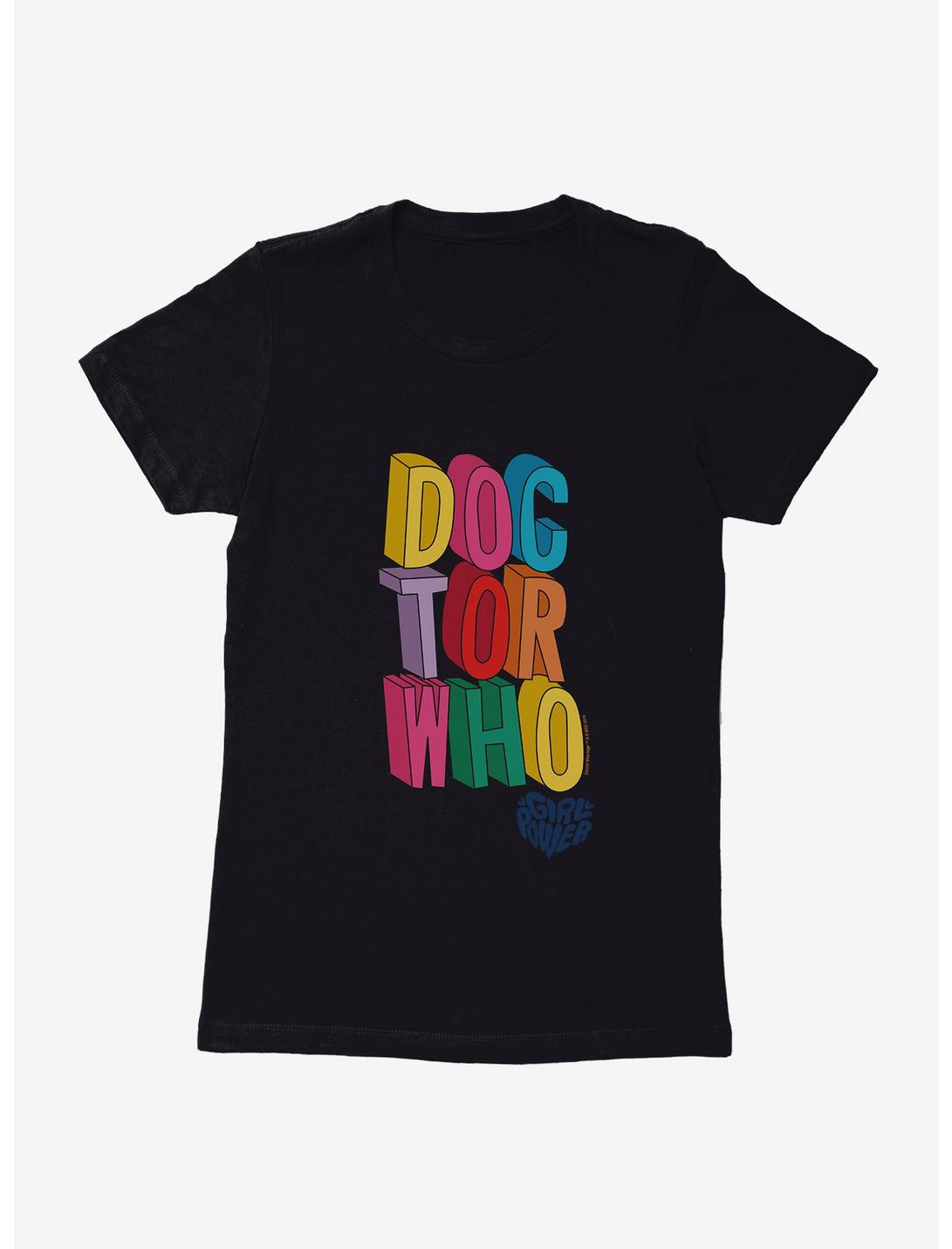 Doctor Who Thirteenth Doctor Girl Power Womens T-Shirt, BLACK, hi-res