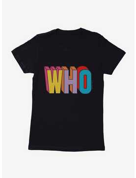 Doctor Who Thirteenth Doctor Who Block Script Womens T-Shirt, , hi-res