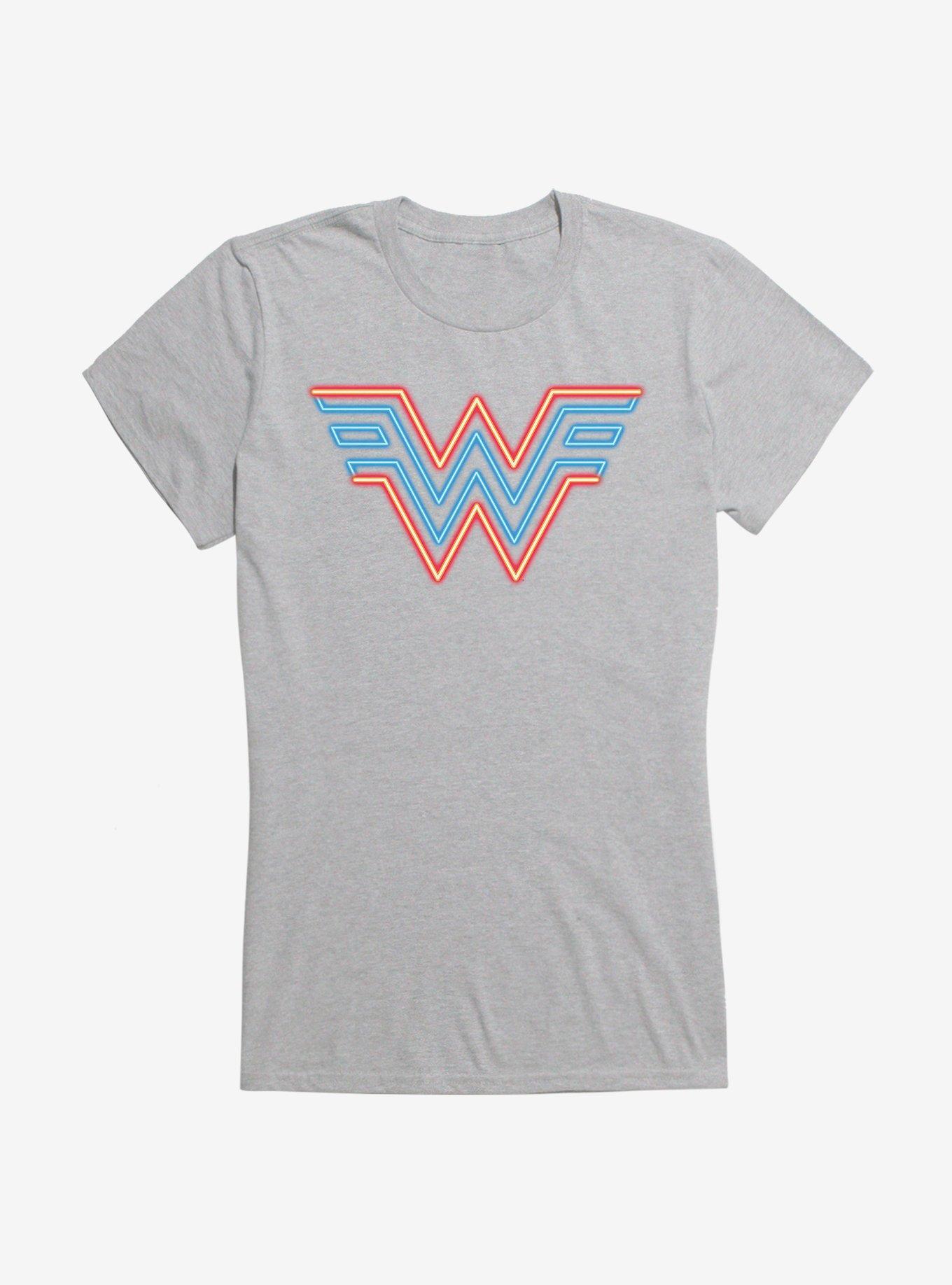 DC Comics Wonder Woman 1984 Neon Logo Girls T-Shirt, , hi-res