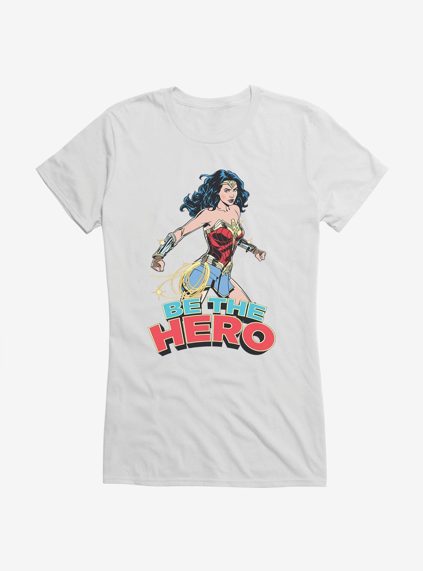 DC Comics Wonder Woman 1984 Hero In Action Girls T-Shirt, WHITE, hi-res