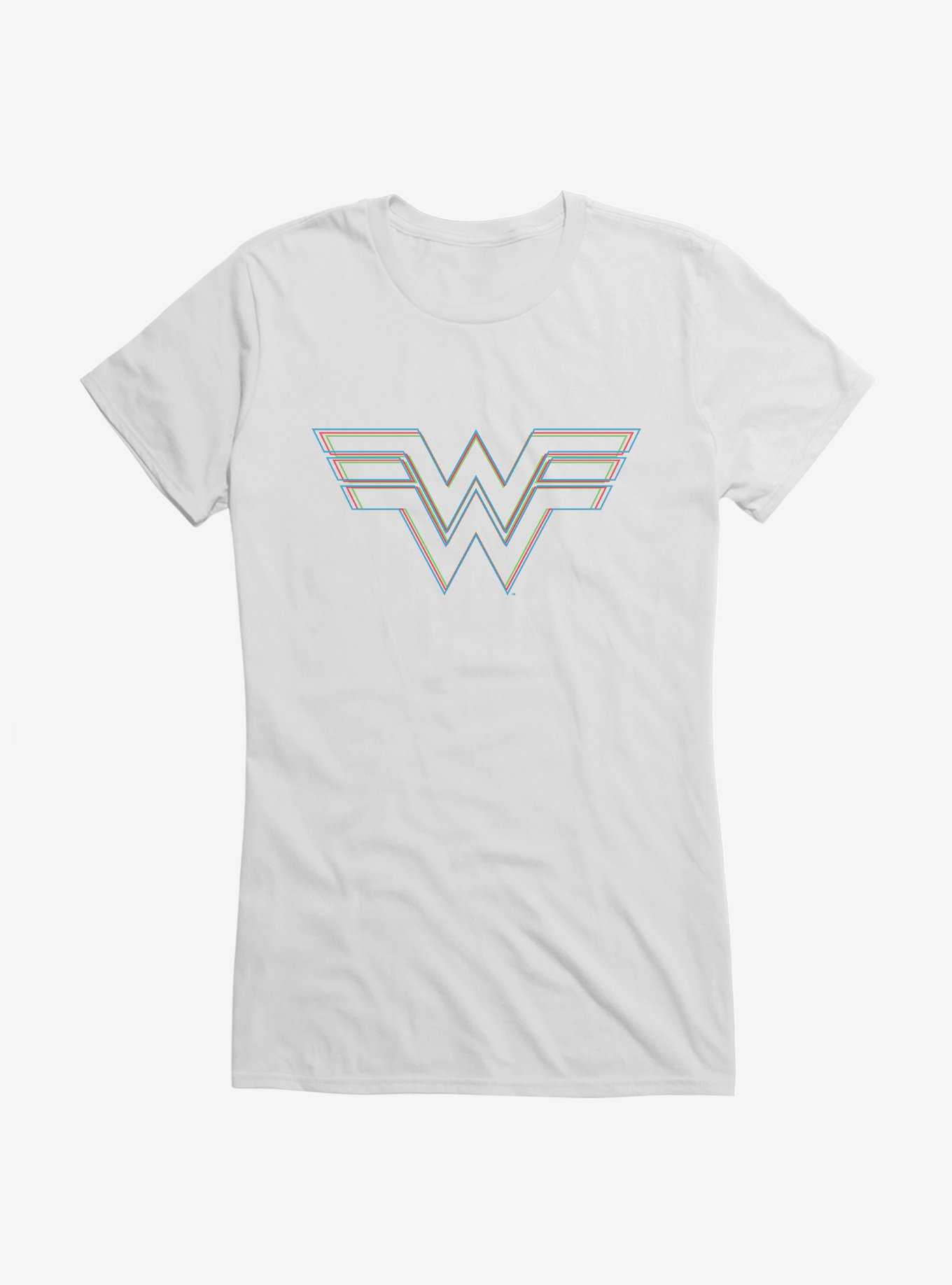 DC Comics Wonder Woman 1984 Linear Logo Girls T-Shirt, , hi-res