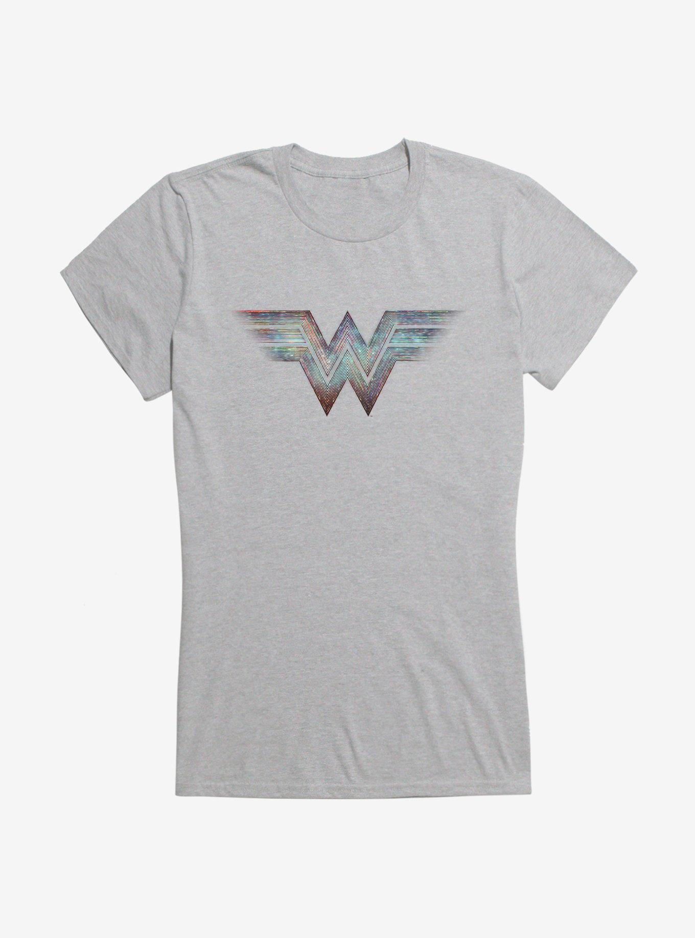 DC Comics Wonder Woman 1984 Multicolored Logo Girls T-Shirt, , hi-res