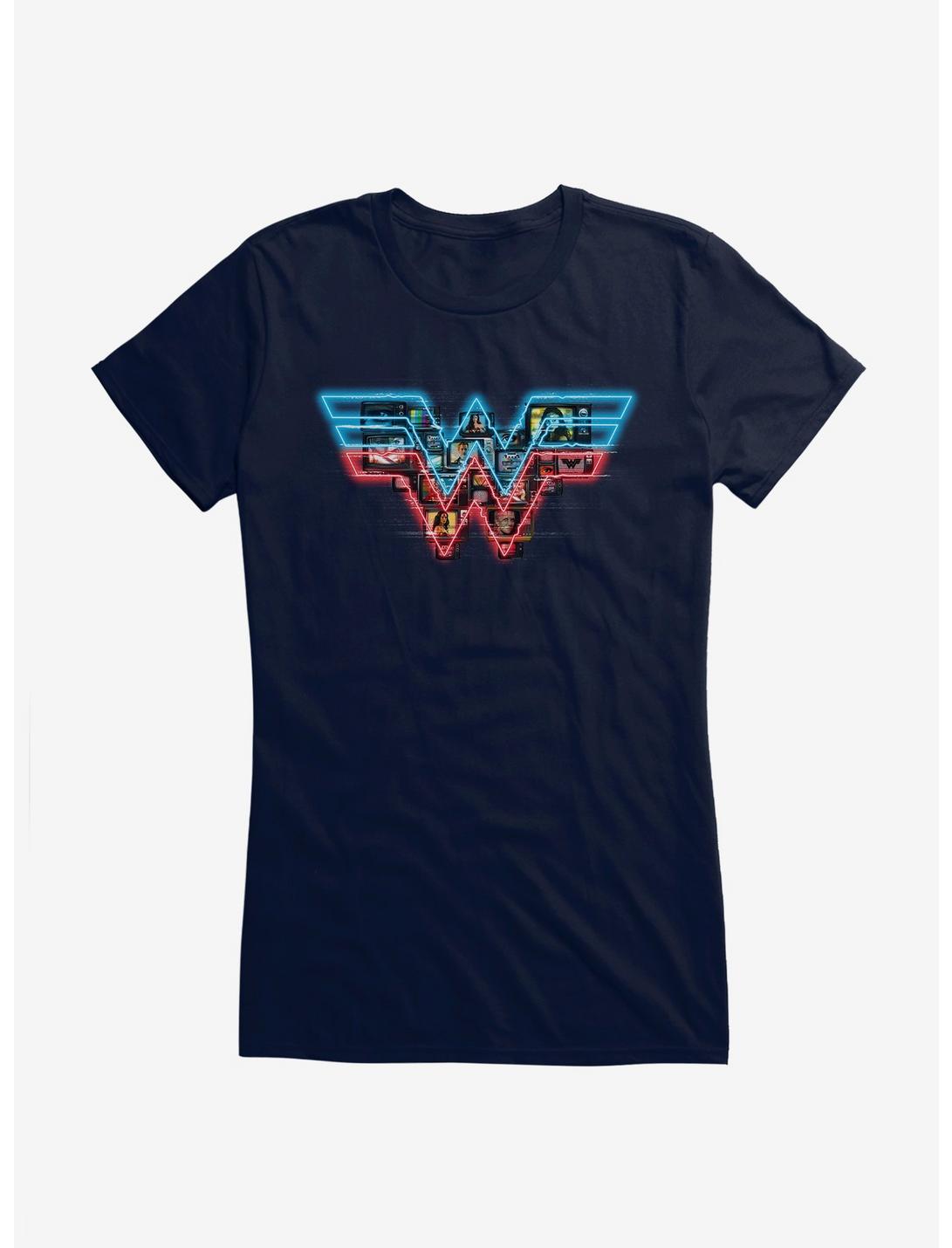 DC Comics Wonder Woman 1984 TV Logo Girls T-Shirt, NAVY, hi-res